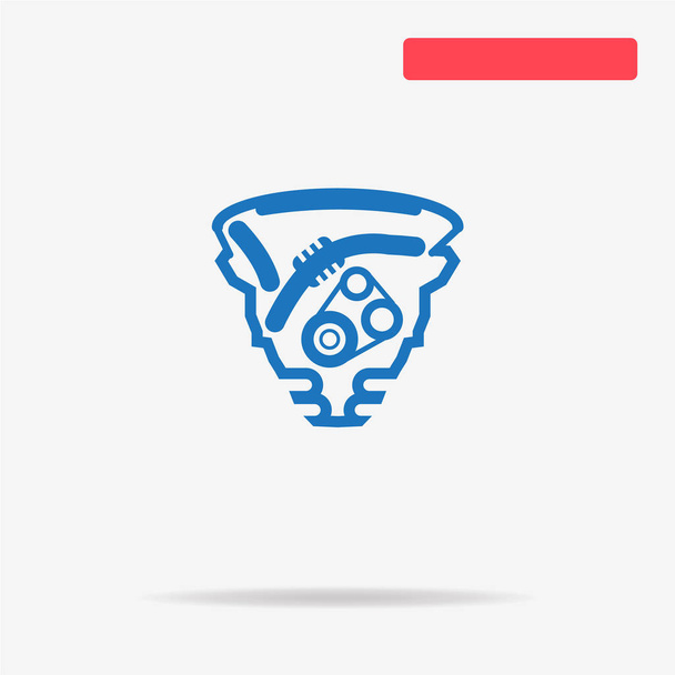 Engine icon. Vector concept illustration for design. - Vector, Image