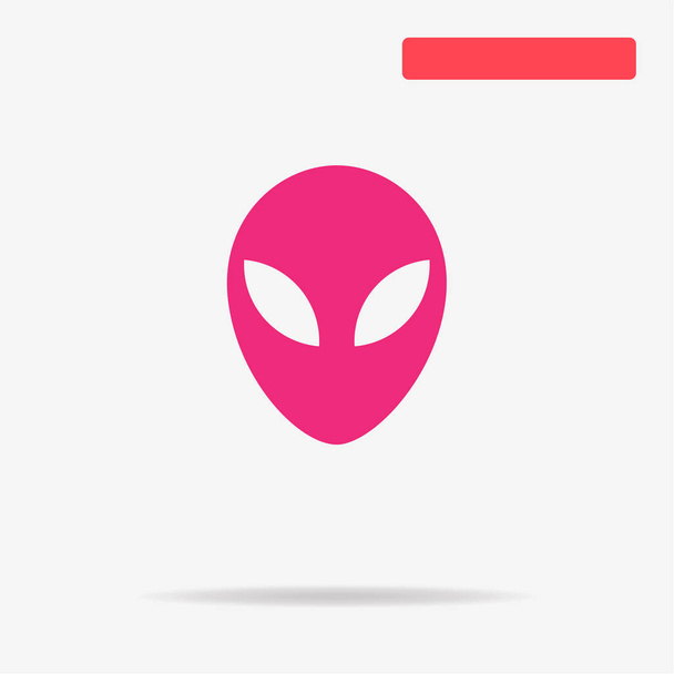 Alien icon. Vector concept illustration for design. - Vector, Image