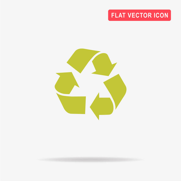 Ícone de sinal de reciclagem. Ilustração do conceito de vetor para design
. - Vetor, Imagem