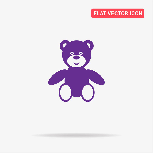 Icono del oso de peluche. Ilustración del concepto vectorial para el diseño
. - Vector, imagen