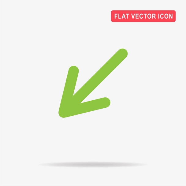 Arrow icon. Vector concept illustration for design. - Vector, Image