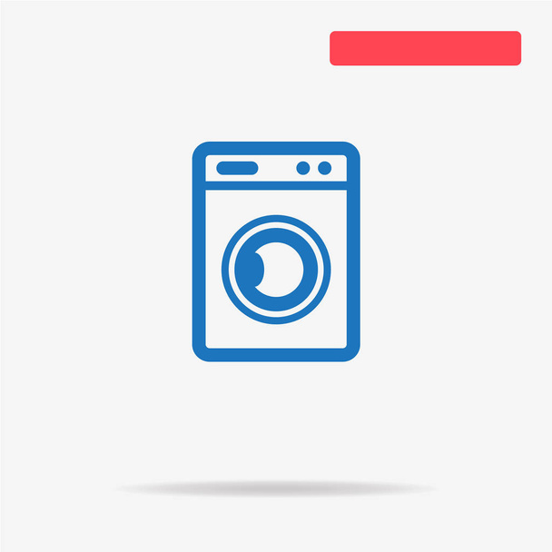 Washing machine icon. Vector concept illustration for design. - Vector, afbeelding