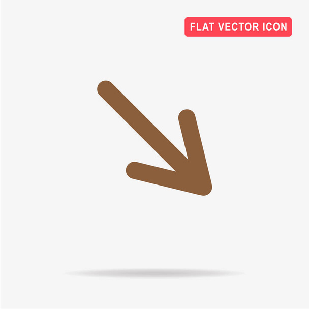 Arrow icon. Vector concept illustration for design. - Vector, Image