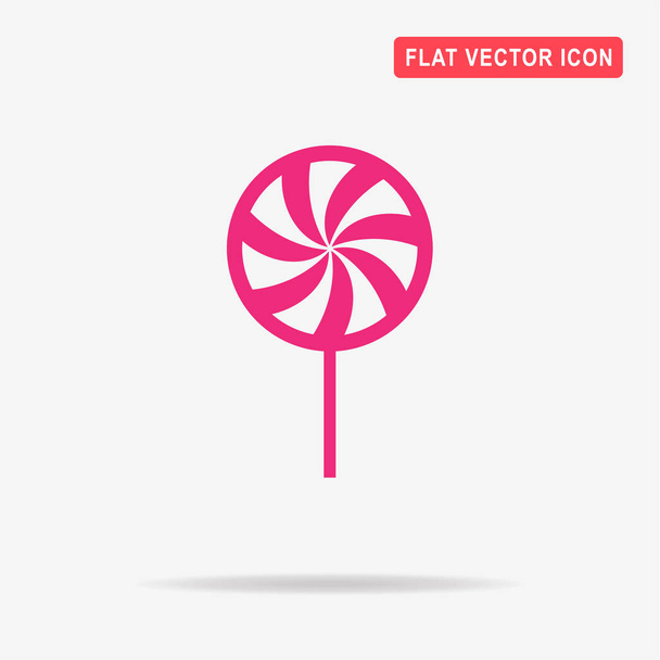 Peppermint candy icon. Vector concept illustration for design. - Vector, Image