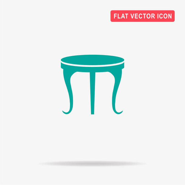 Table icon. Vector concept illustration for design. - Vector, Image