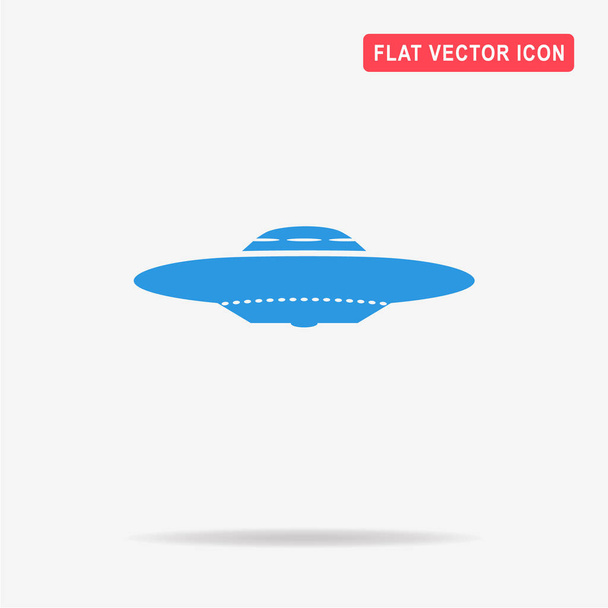 UFO pictogram. Vectorillustratie concept voor ontwerp. - Vector, afbeelding