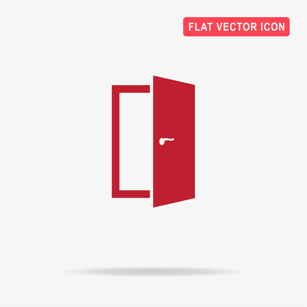  ドアのアイコン。デザインのベクトルの概念図. - ベクター画像