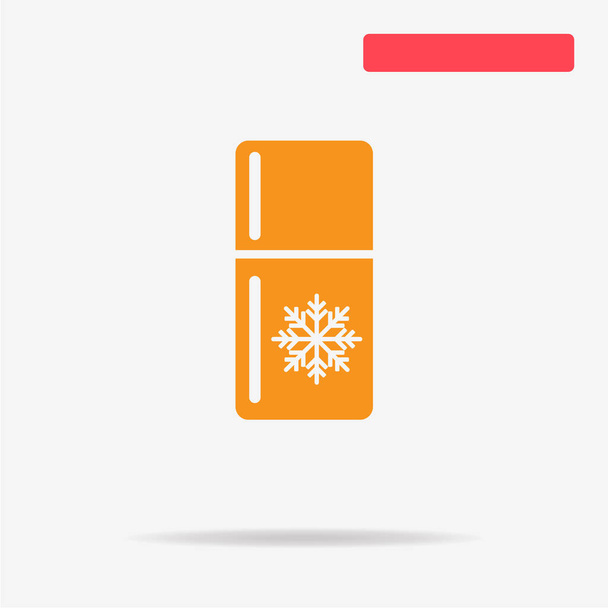 Hűtőszekrény ikonra. Vektor-koncepció illusztráció design. - Vektor, kép