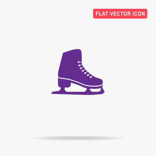 Figuur schaatsen pictogram. Vectorillustratie concept voor ontwerp. - Vector, afbeelding