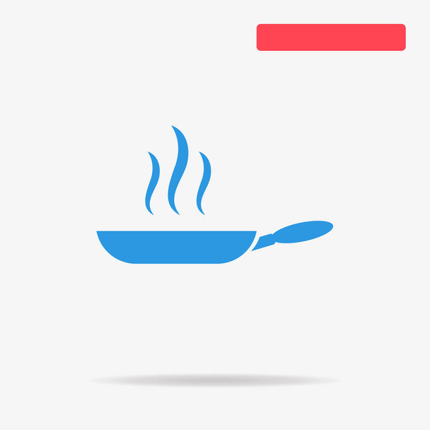 Frying pan icon. Vector concept illustration for design. - Vector, Image