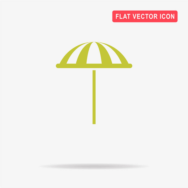 Ikona parasol plaża. Wektor ilustracja koncepcja projektowania. - Wektor, obraz