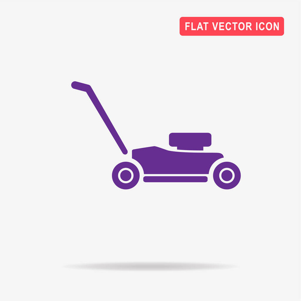 Lawn mower icon. Vector concept illustration for design. - Vector, Image