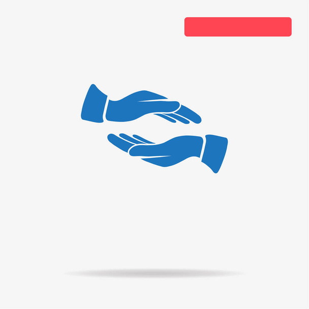 Hands icon. Vector concept illustration for design. - Vector, Image