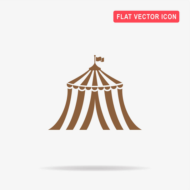 Icono de tienda de circo. Ilustración del concepto vectorial para el diseño
. - Vector, imagen