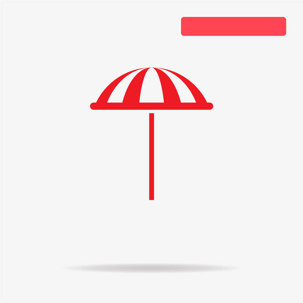 Icono del paraguas de playa. Ilustración del concepto vectorial para el diseño
. - Vector, imagen