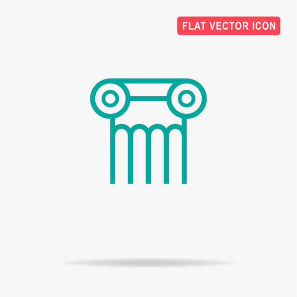 Column icon. Vector concept illustration for design. - Vector, Image