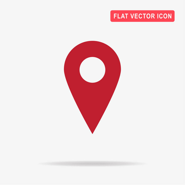 Map pointer icon. Vector concept illustration for design. - Vector, Image