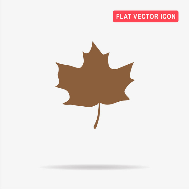 Maple leaf icon. Vector concept illustration for design. - Vector, Image
