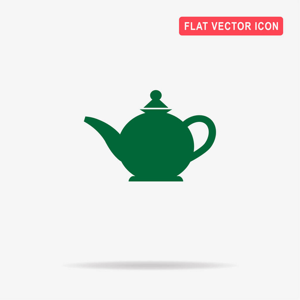 Teapot icon. Vector concept illustration for design. - Vector, Image