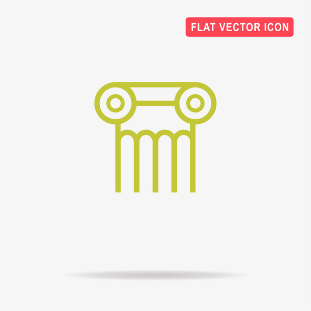 Column icon. Vector concept illustration for design. - Vector, Image