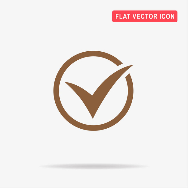 Check icon. Vector concept illustration for design. - Vector, Image