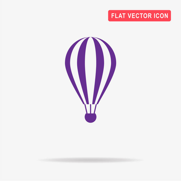 Hot air balloon icon. Vector concept illustration for design. - Vector, Image