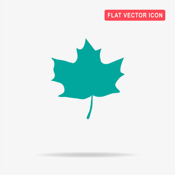 Maple leaf ikonra. Vektor-koncepció illusztráció design. - Vektor, kép