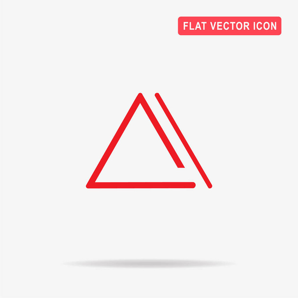 Music triangle icon. Vector concept illustration for design. - Vector, Image