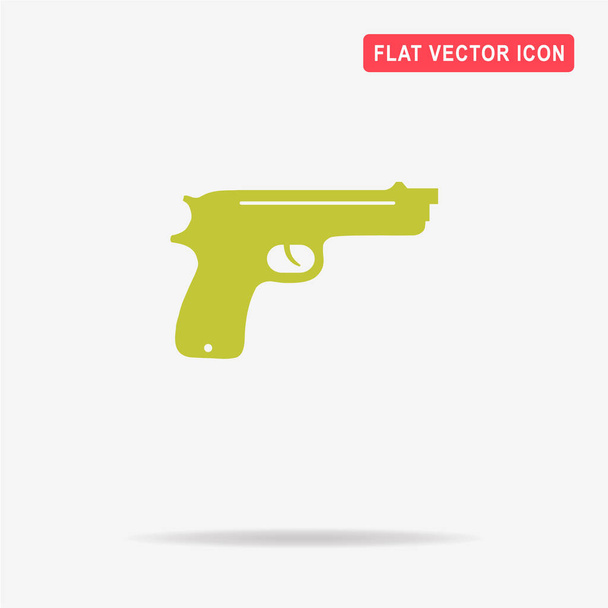 Het pictogram van het pistool. Vectorillustratie concept voor ontwerp. - Vector, afbeelding
