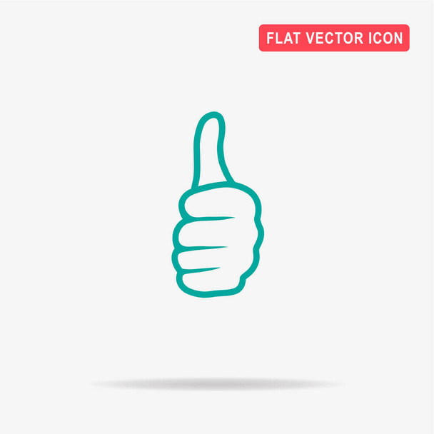 Thumb up icon. Vector concept illustration for design. - Vector, Image