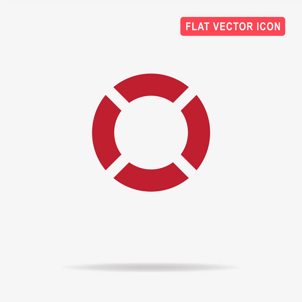 Lifebuoy Icon. Ilustración del concepto vectorial para el diseño
. - Vector, Imagen
