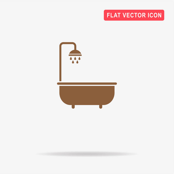 Icono de baño de ducha. Ilustración del concepto vectorial para el diseño
. - Vector, imagen