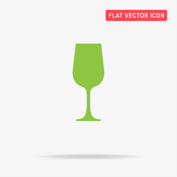 ワイングラスのアイコン。デザインのベクトルの概念図. - ベクター画像