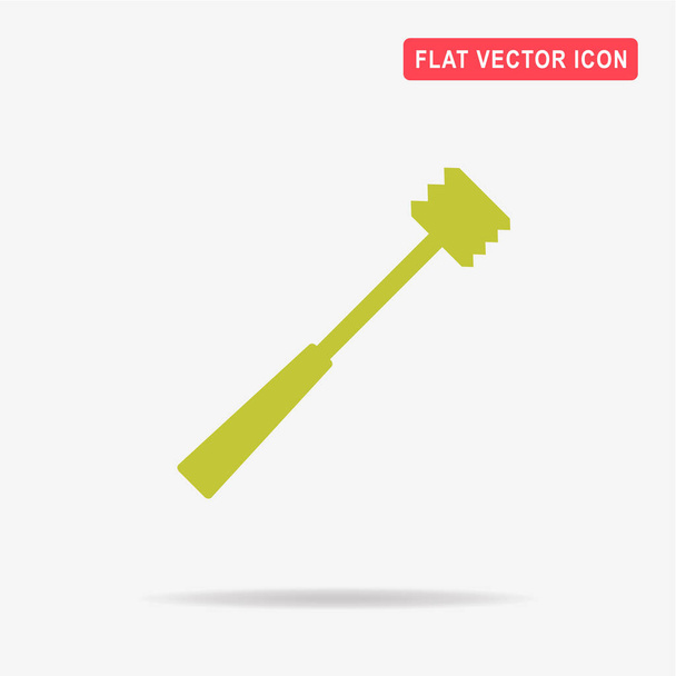 Meat hammer icon. Vector concept illustration for design. - Vector, Image