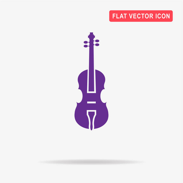 ヴァイオリンのアイコン。デザインのベクトルの概念図. - ベクター画像