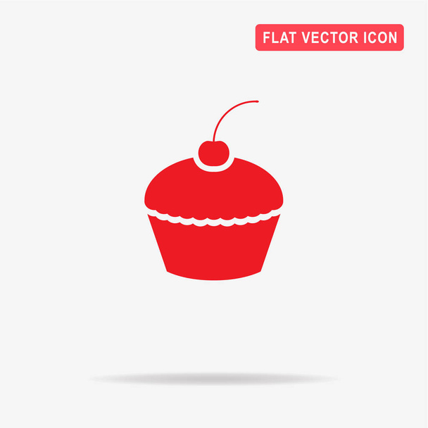 Cupcake Ikone. Vektor-Konzept Illustration für Design. - Vektor, Bild