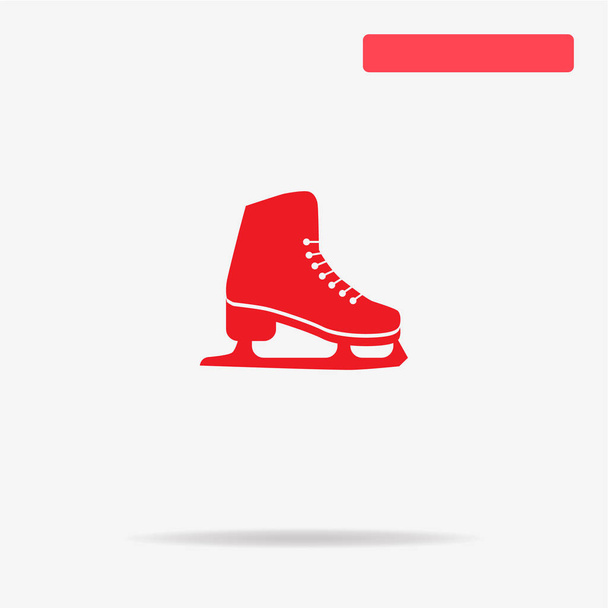 Figure skates icon. Vector concept illustration for design. - Vector, Image