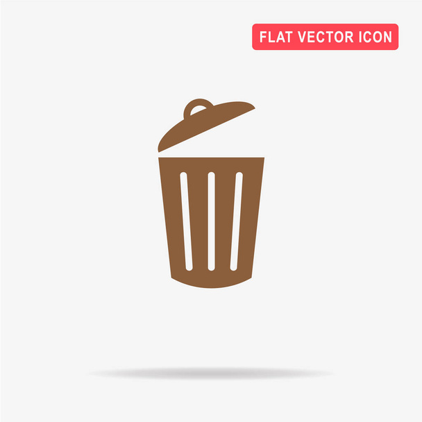 Trash can icon. Vector concept illustration for design. - Vector, Image