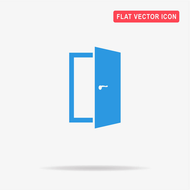  ドアのアイコン。デザインのベクトルの概念図. - ベクター画像