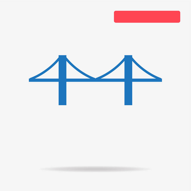 Ikona most. Vektorové ilustrace koncept pro design. - Vektor, obrázek