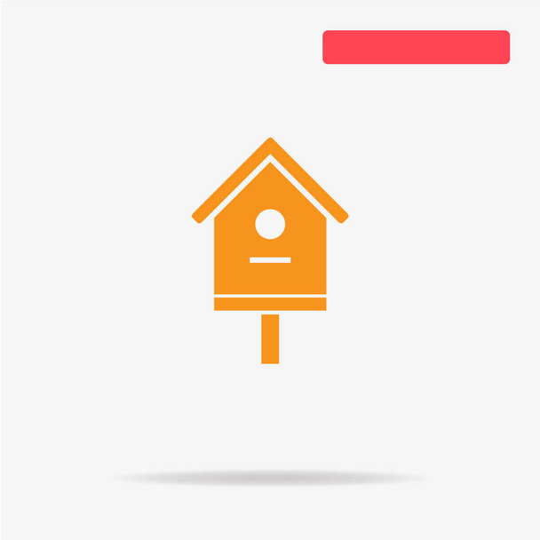 Bird house icon. Vector concept illustration for design. - Vector, Image