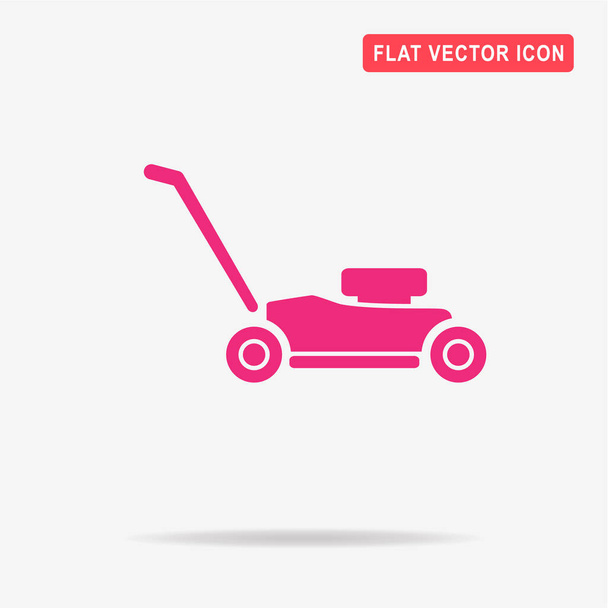 Lawn mower icon. Vector concept illustration for design. - Vector, Image