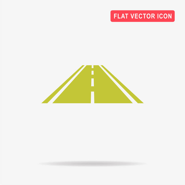 Road icon. Vector concept illustration for design. - Vector, Image