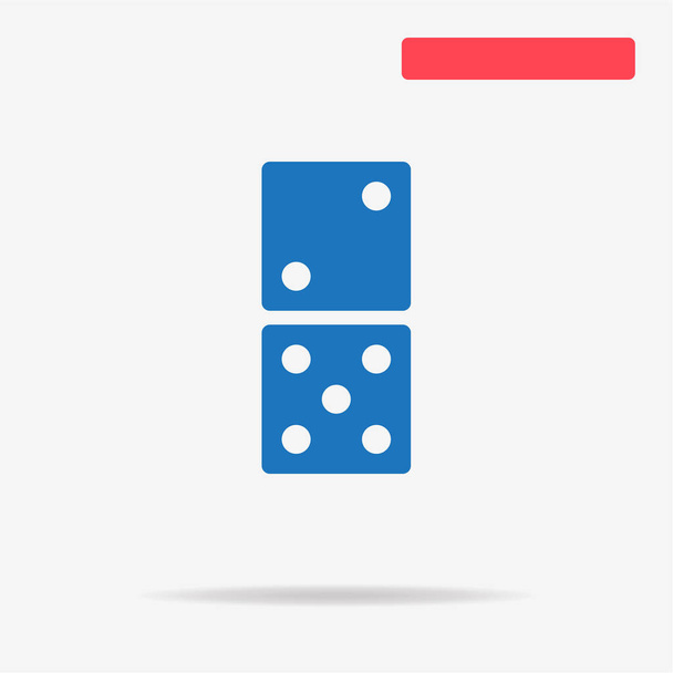 Domino icon. Vector concept illustration for design. - Vector, Image