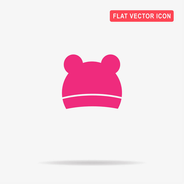 Hat with ears icon. Vector concept illustration for design. - Vector, Image