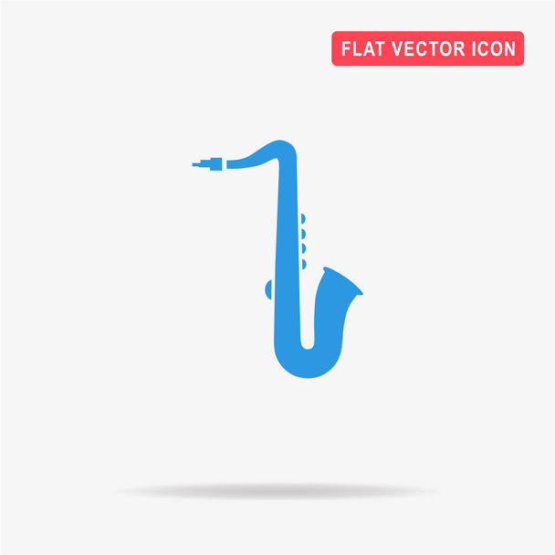 Saxofon ikona. Vektorové ilustrace koncept pro design. - Vektor, obrázek
