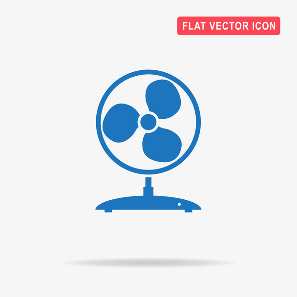 Fan icon. Vector concept illustration for design. - Vector, Image