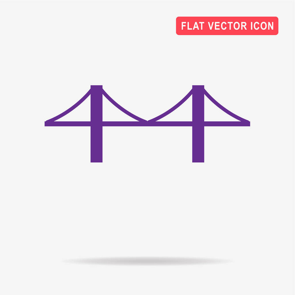 Bridge-pictogram. Vectorillustratie concept voor ontwerp. - Vector, afbeelding