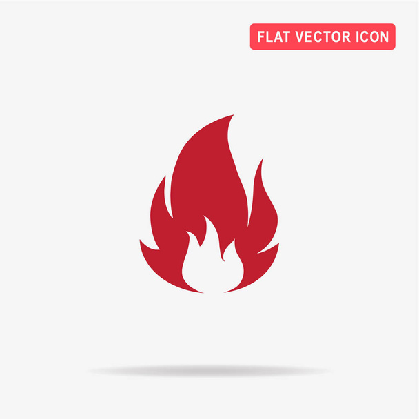 Fire icon. Vector concept illustration for design. - Vector, Image