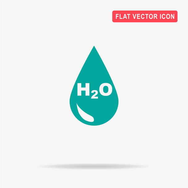 Ikona H2O. Vektorové ilustrace koncept pro design. - Vektor, obrázek
